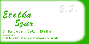 etelka szur business card